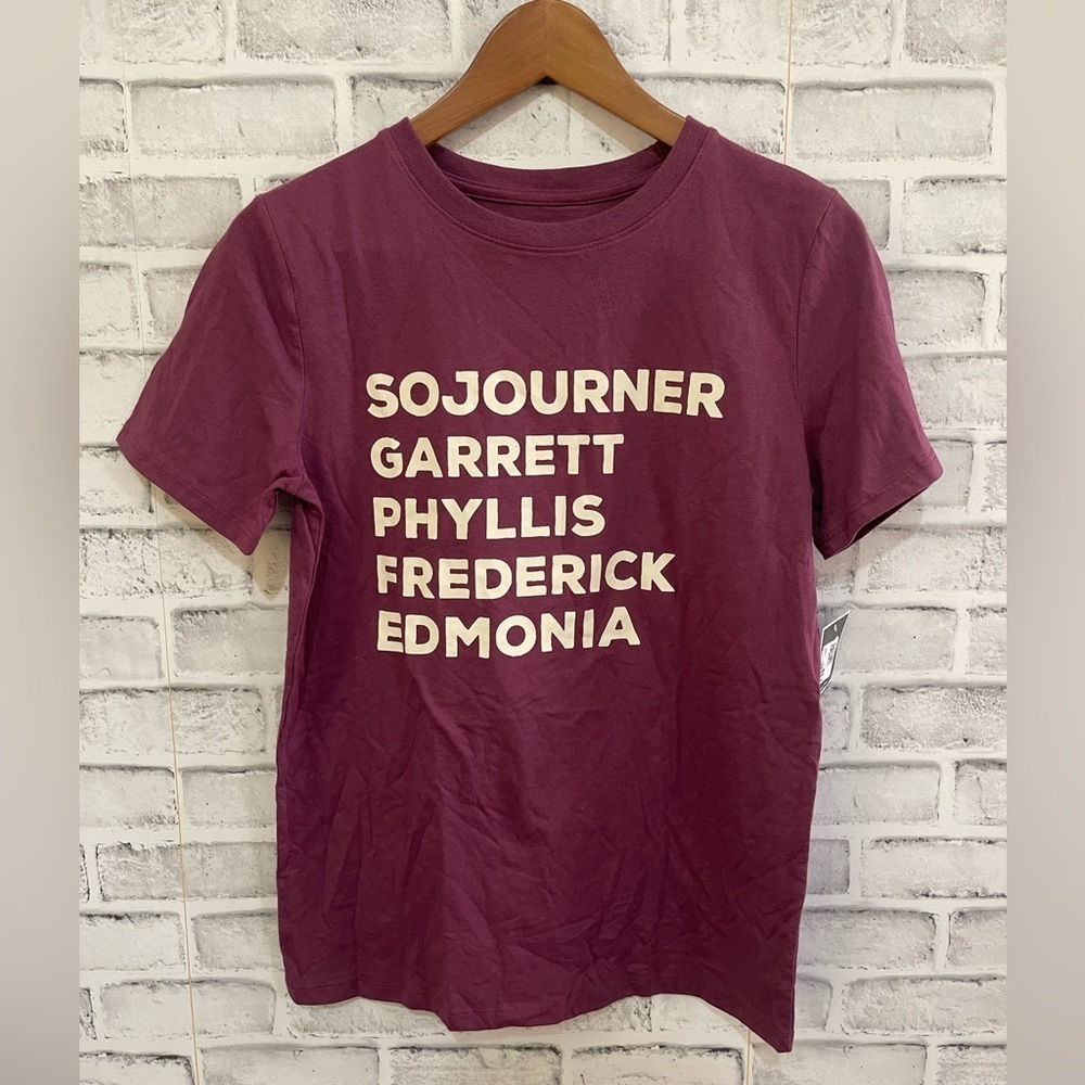 NWT Kids Target Black History Month mauve Sojourner Garrett Phyllis Fredrick… XL